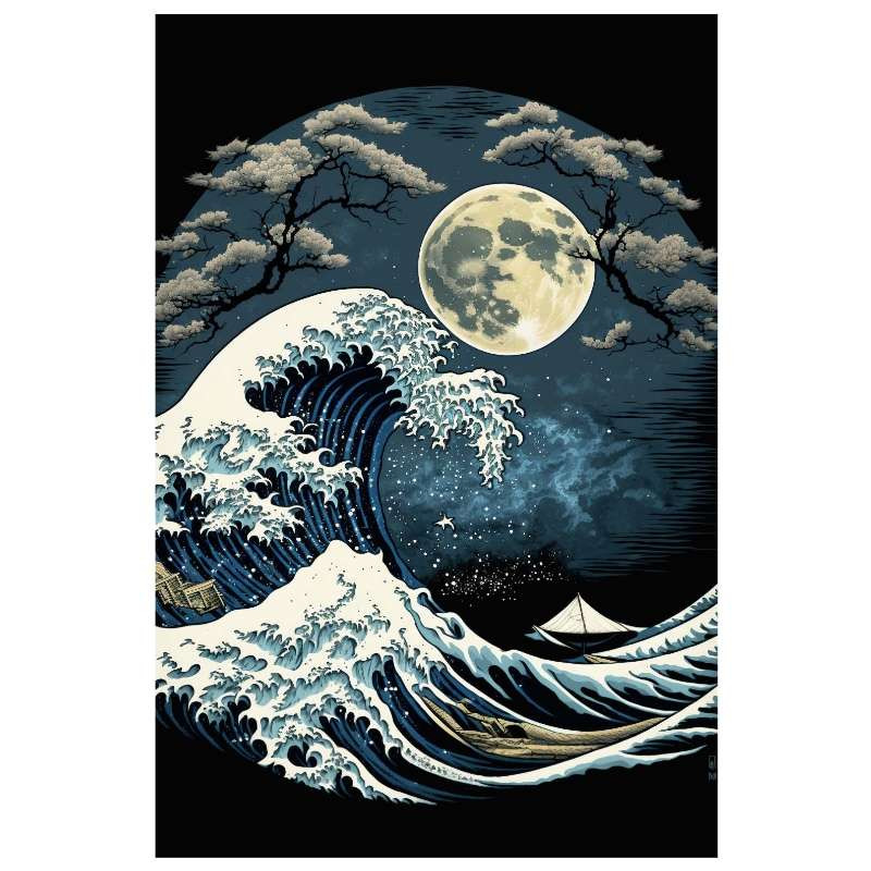 Plaque Décoration Vague Ocean