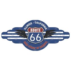 Plaque rétro Route 66 BIG