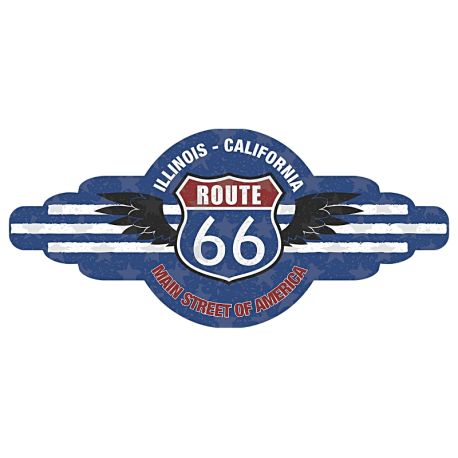 Plaque rétro Route 66 BIG