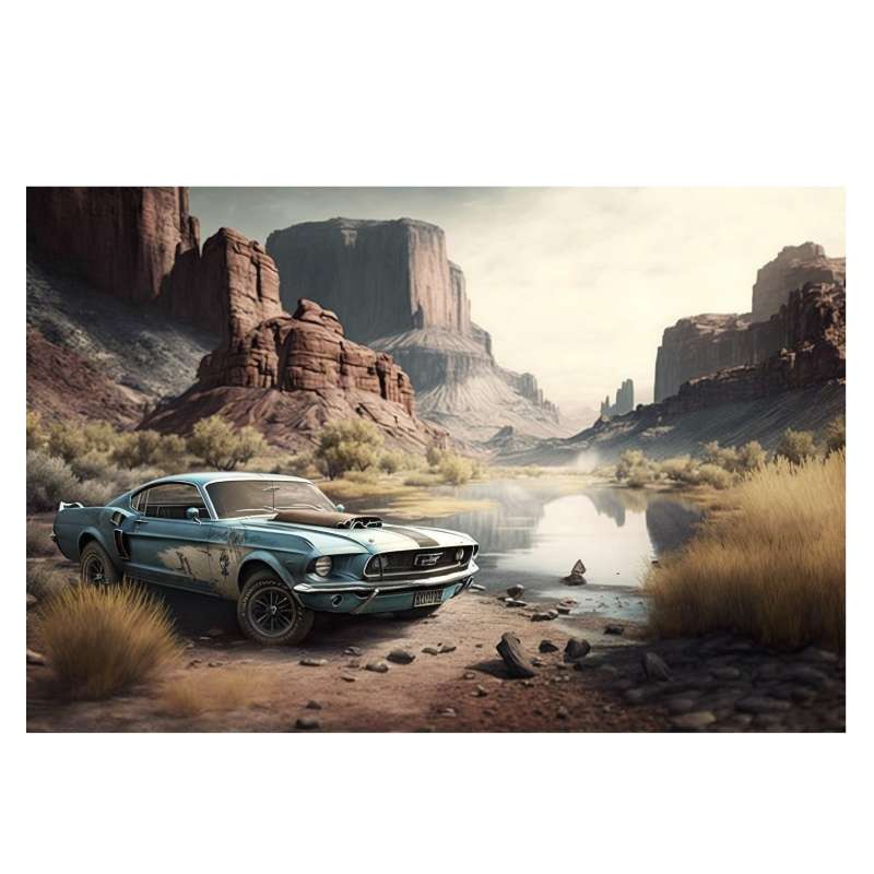 Plaque Murale Mustang Colorado