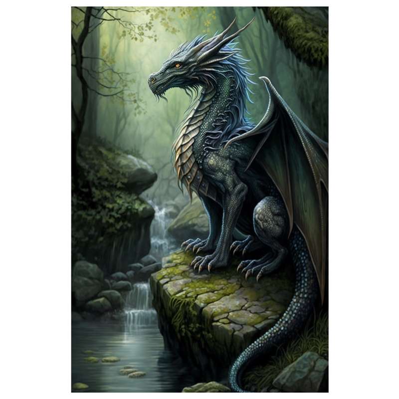 Plaque Fantasy Dragon Féérie