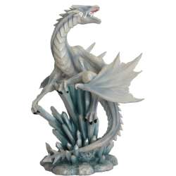 Statue Dragon White Ice