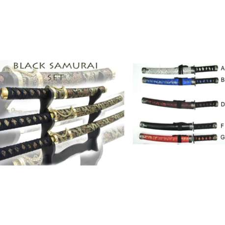 Minis Katanas Black Samourai