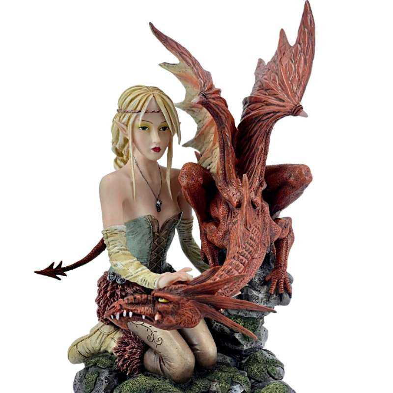 Statuette Fée Géante Dragon Peaceful