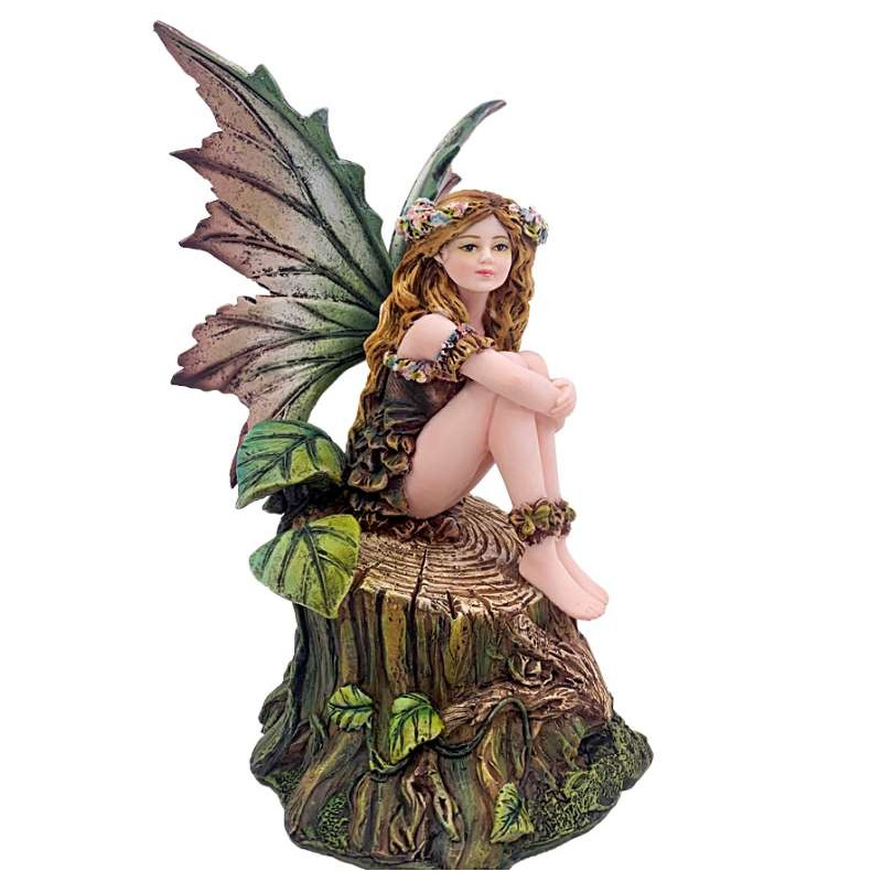 Statuette Fée Elfe Naturel