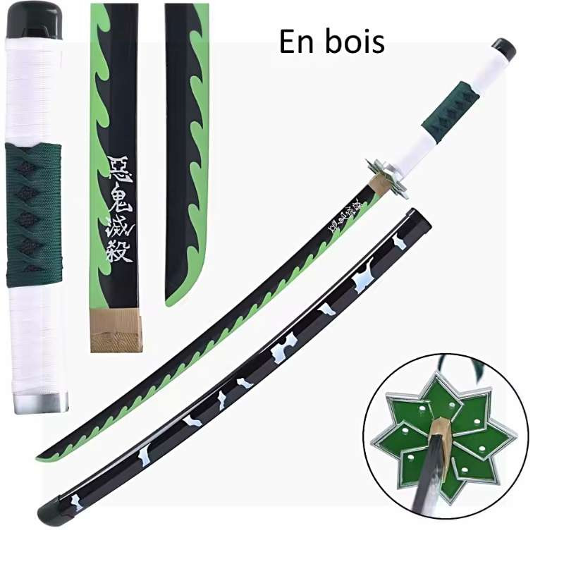 Katana en Bois Sanemi Shinazugawa, Demon slayer