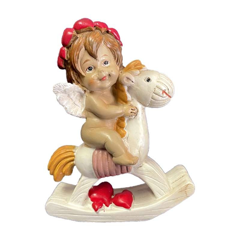 Ange Chérubin avec son cheval 13cm