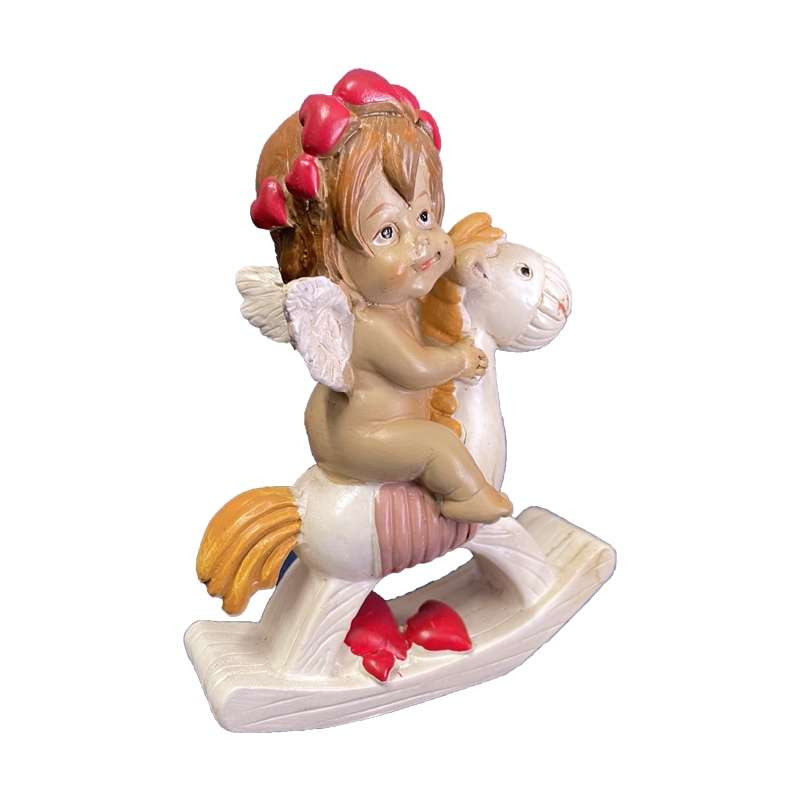 Ange Chérubin avec son cheval 13cm