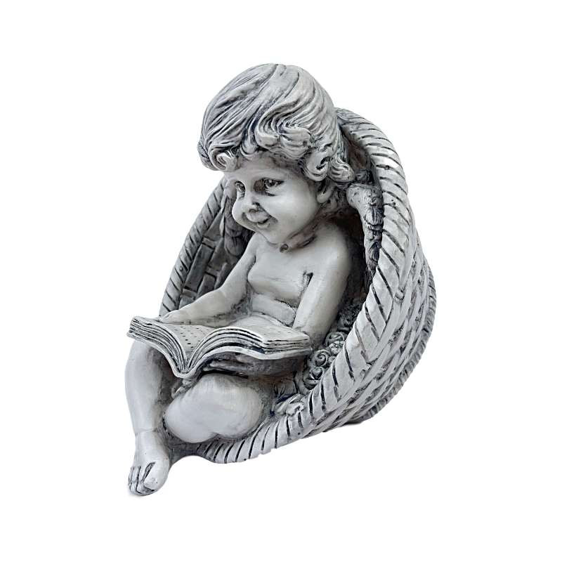 Statuette Ange Lire - 14cm