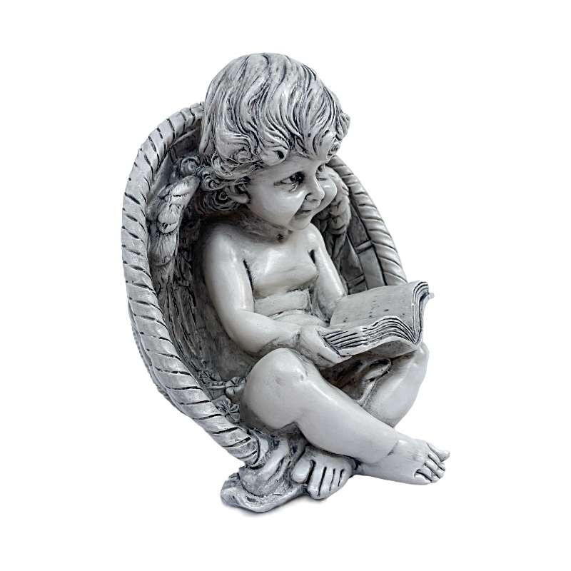 Statuette Ange Lire - 14cm