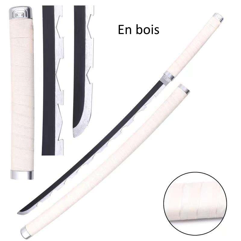 Sabre Ornemental Inosuke (Demon Slayer) En Bois - Longueur 103 Cm - Parfait Pour Cosplay Et Décoration