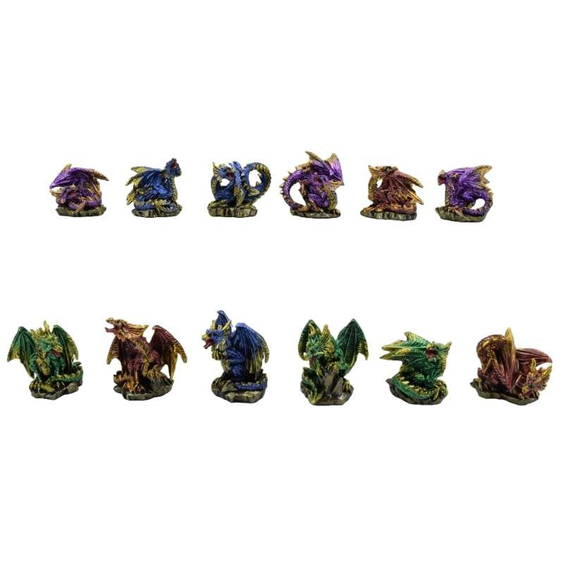 Big Family mini Dragons x12