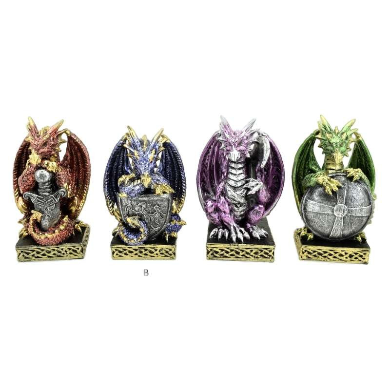 Figurines Dragons Combats x4