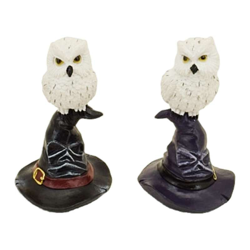 Figurines Hibou Chapeau