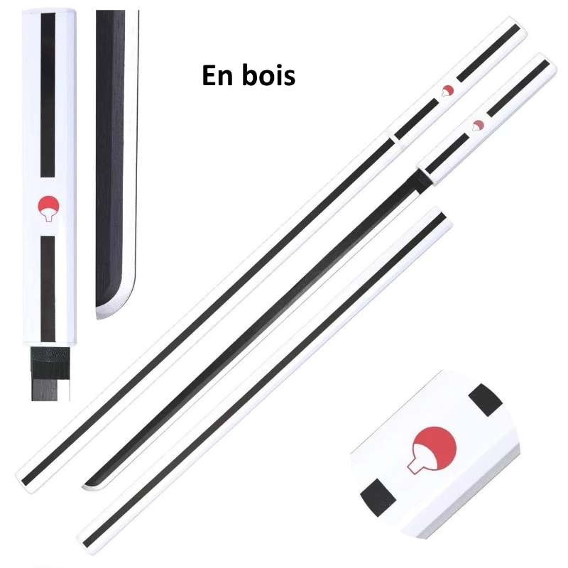 Katana en bois Sasuke Blanc