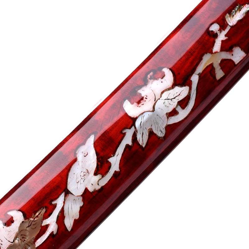 Katana Premium Forgé T10 Rouge et noir