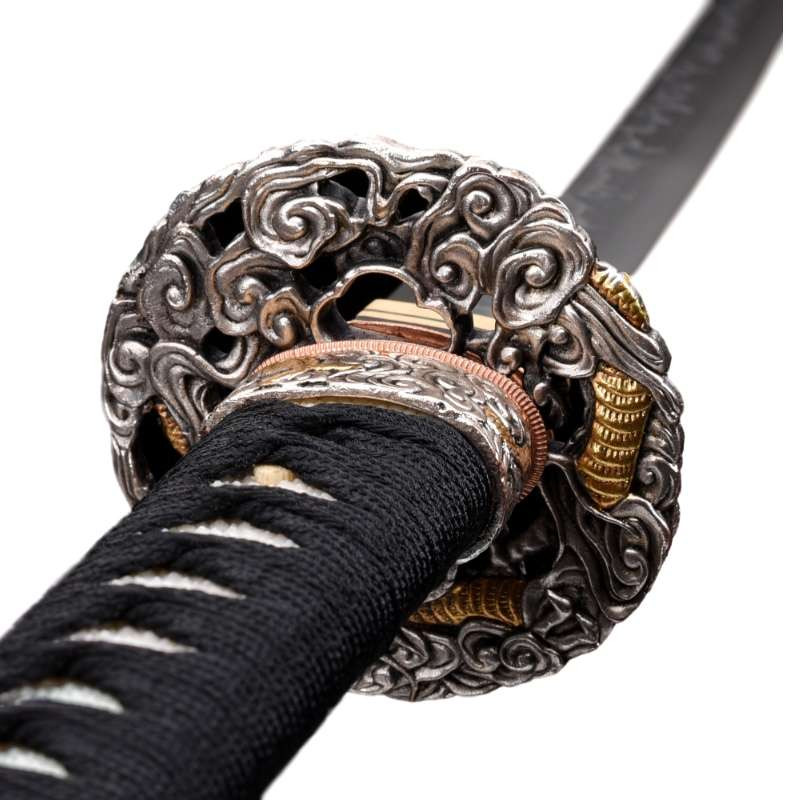 Katana Premium Forgé T10 Rouge et noir