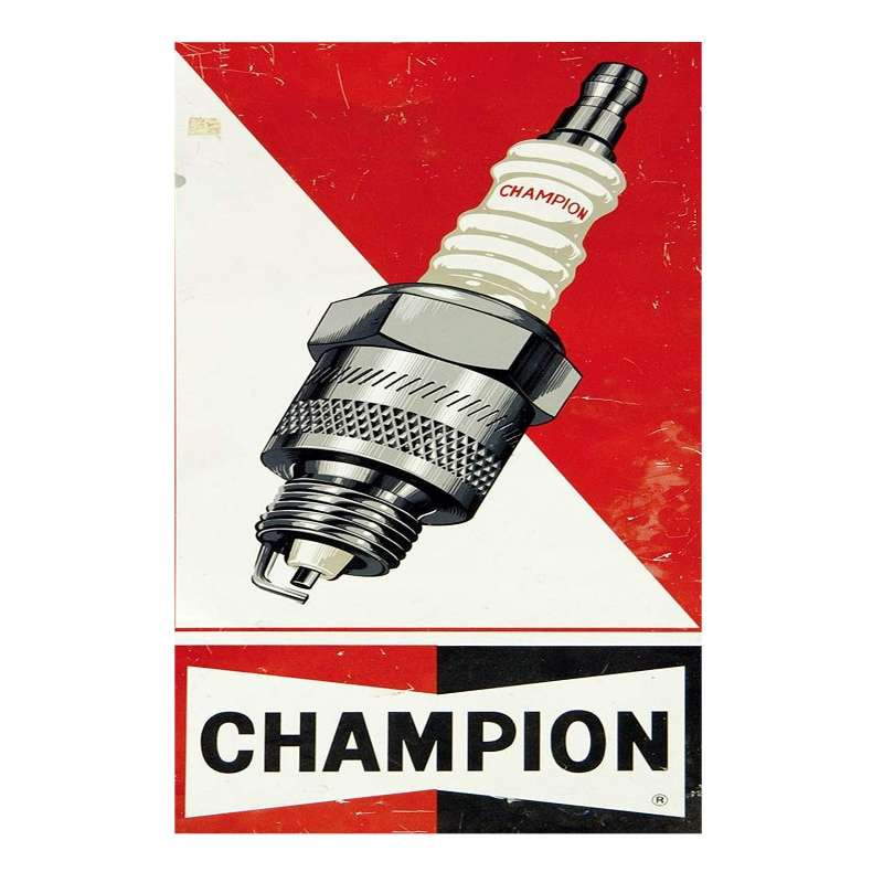 Plaque rétro Champion