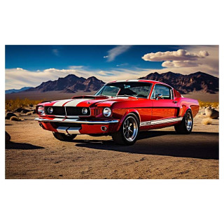 Plaque Rétro Ford Mustang Nevada