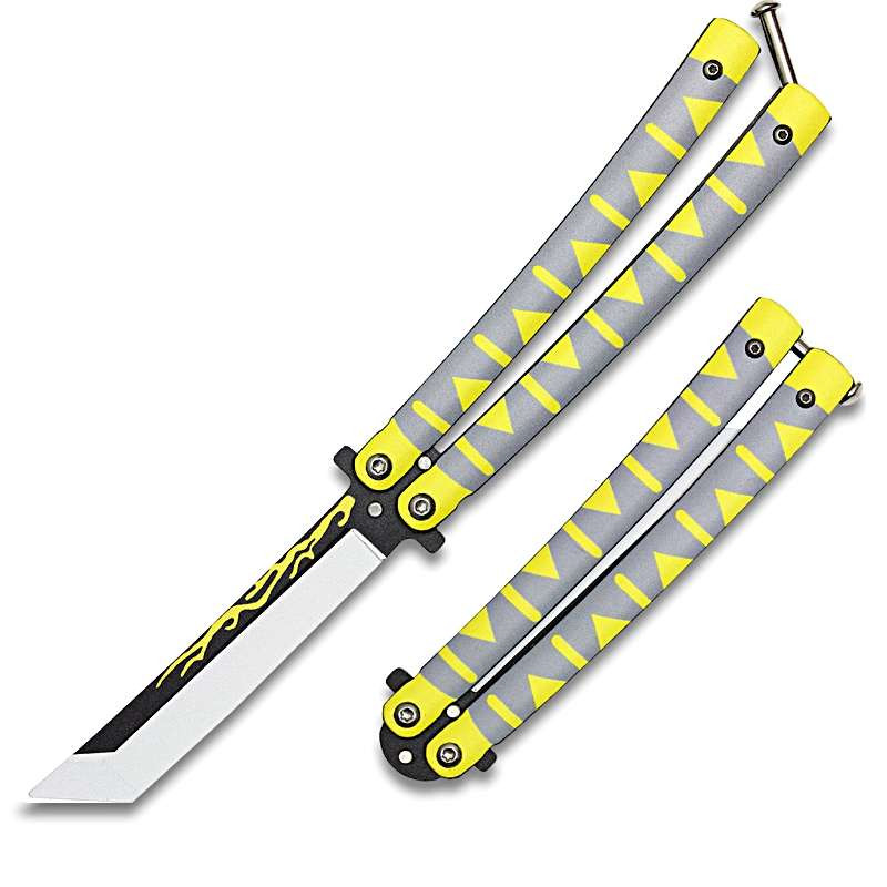 Couteau Demon Slayer Papillon (Balisong) Zenitsu Kaiga