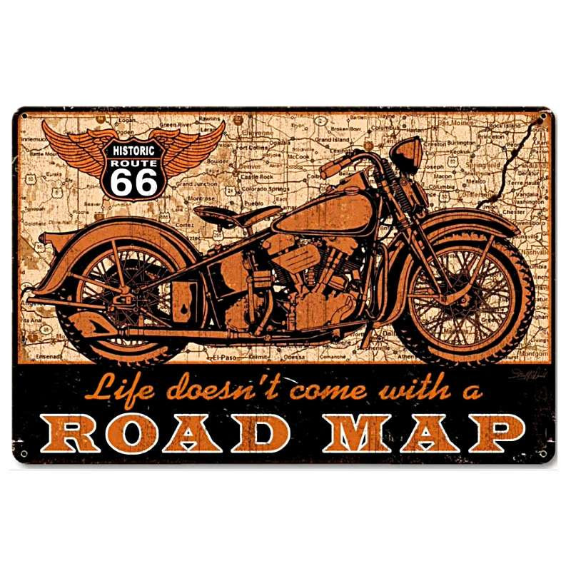 Plaque Rétro Indian Route 66