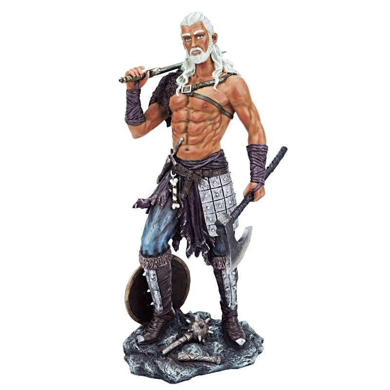 Statue Vikings haches