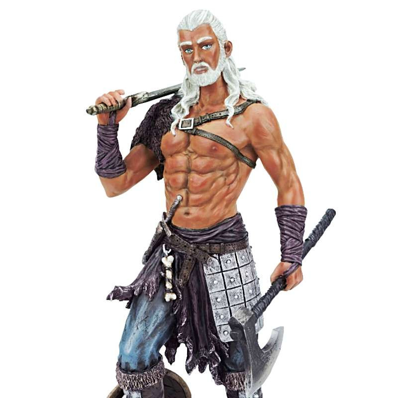 Statue Vikings haches