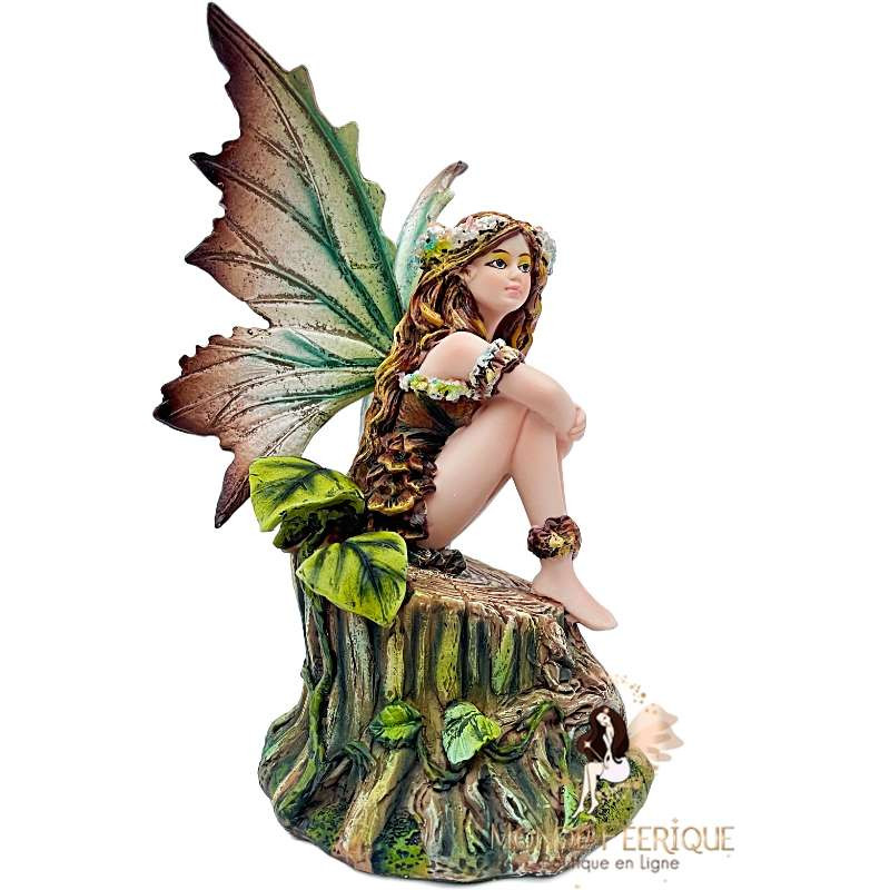 Statuette Fée Elfe Naturel