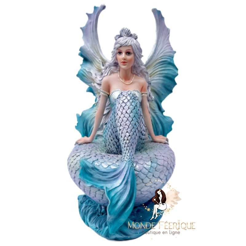 Statuette Fée Sirène Blue
