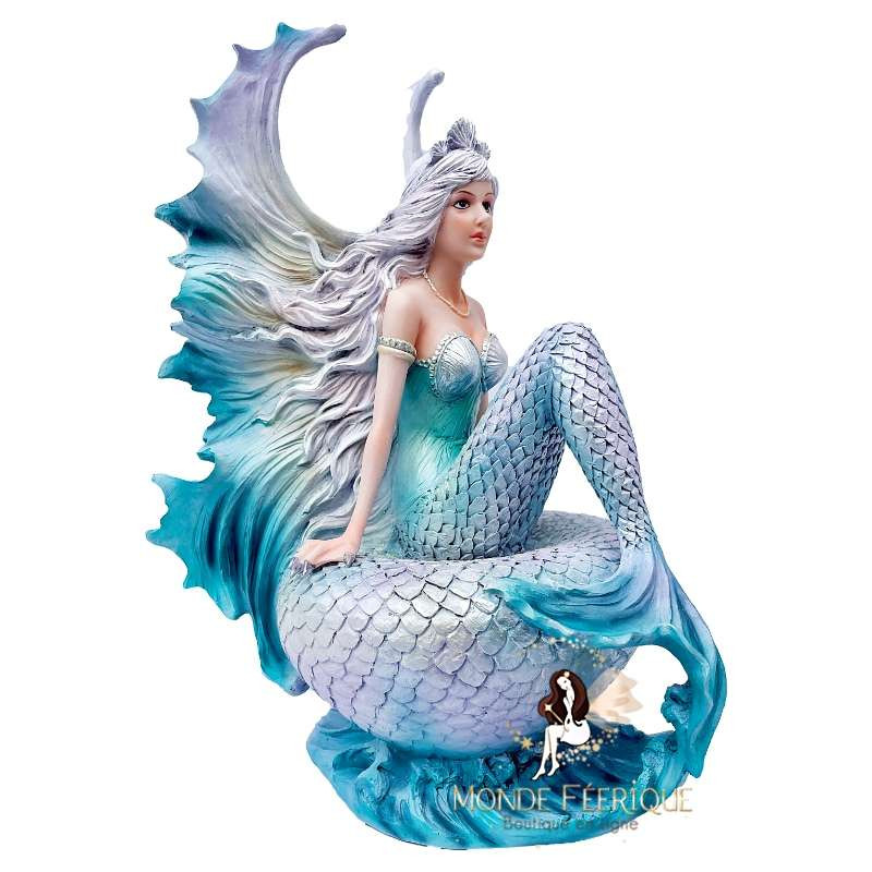 Statuette Fée Sirène Blue