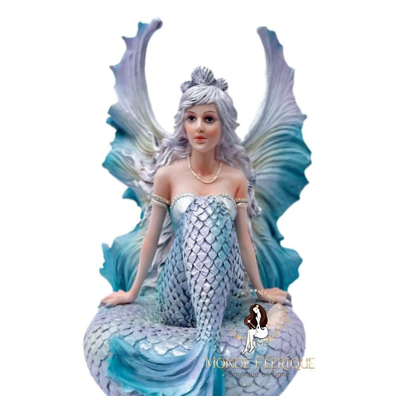 Statuette Fée Sirène Blue