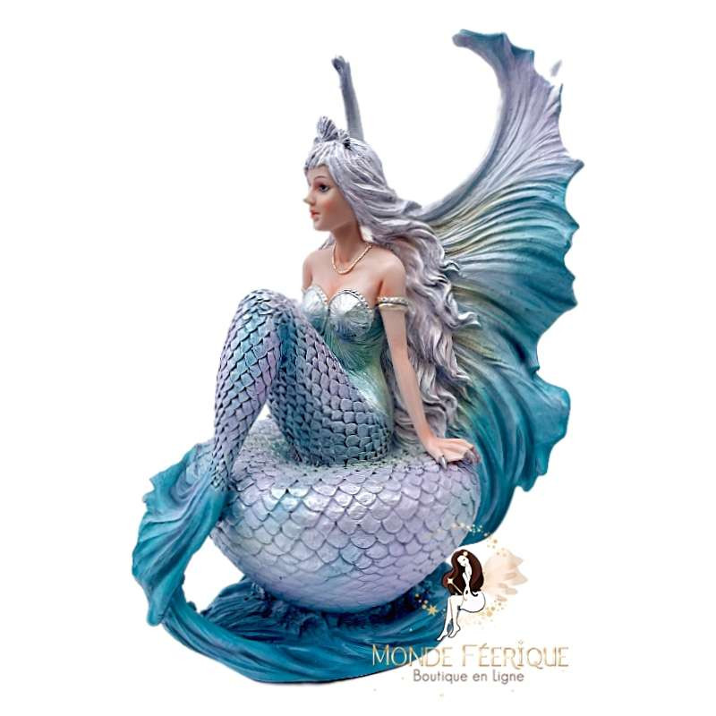 Statuette Fée Sirène Blue