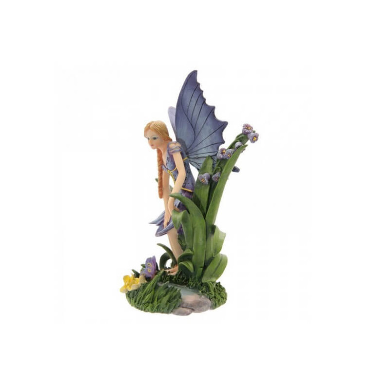 figurine fée avec des fleurs - statuette fee