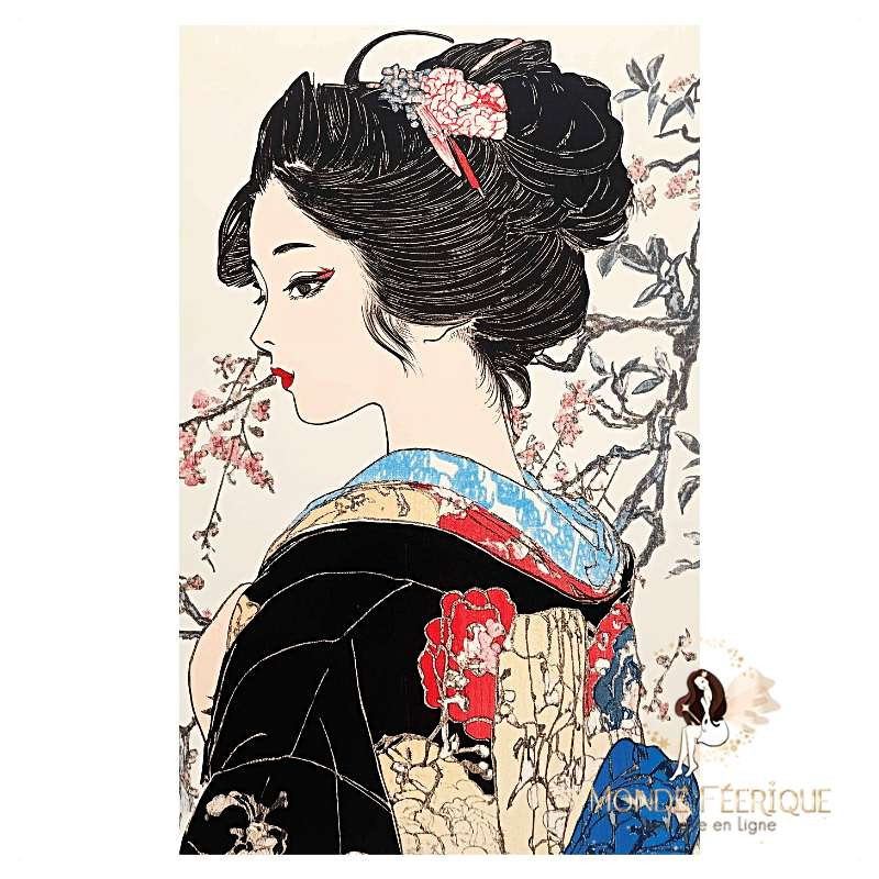 Plaque Murale Japonaise – Femme