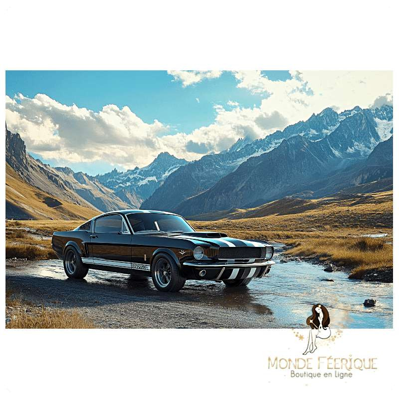 Plaque Rétro Ford Mustang Nevada