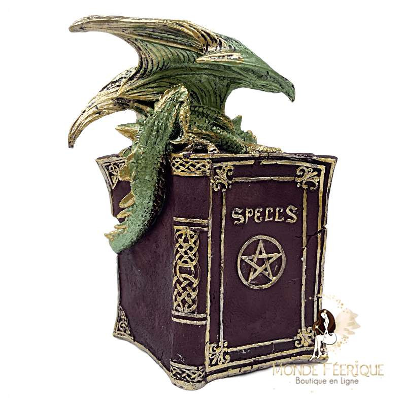 Statuette Dragon "Livre des Oracles"