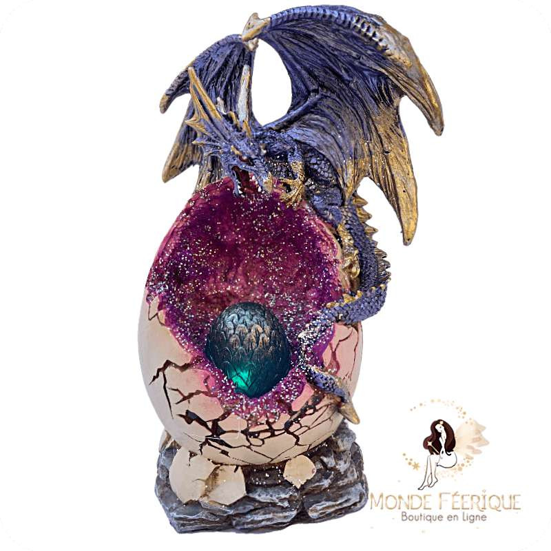 Statuette dragon Lumineux "Prisme"