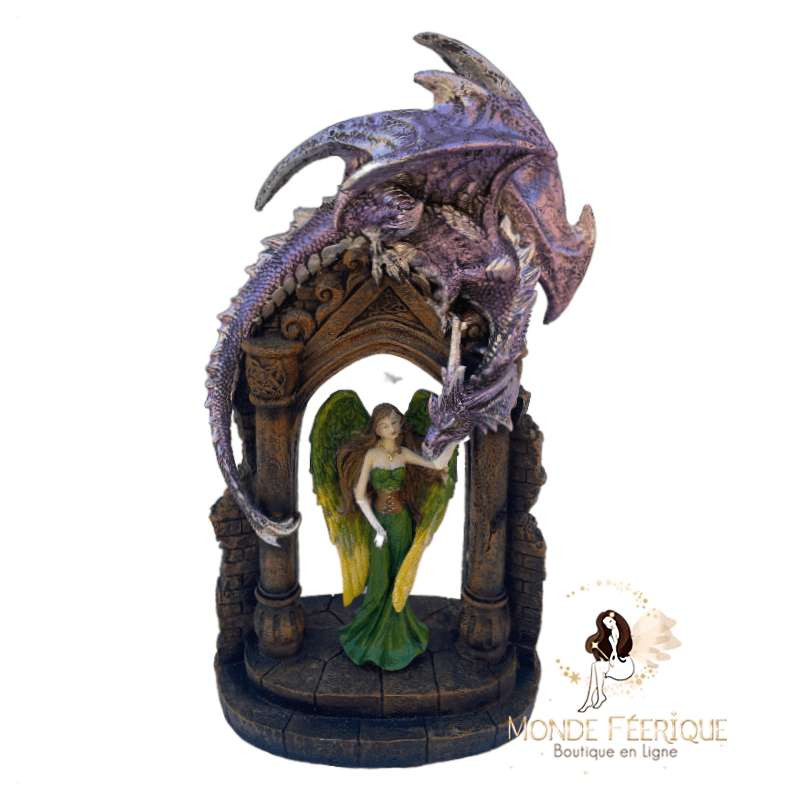 Statue Dragons Lumineux Maor