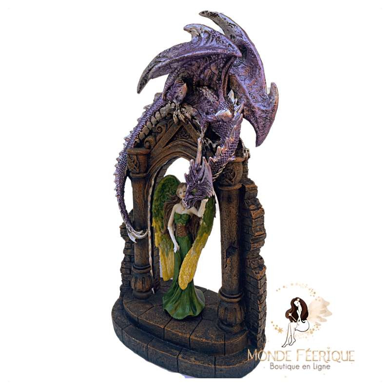 Statue Dragons Lumineux Maor