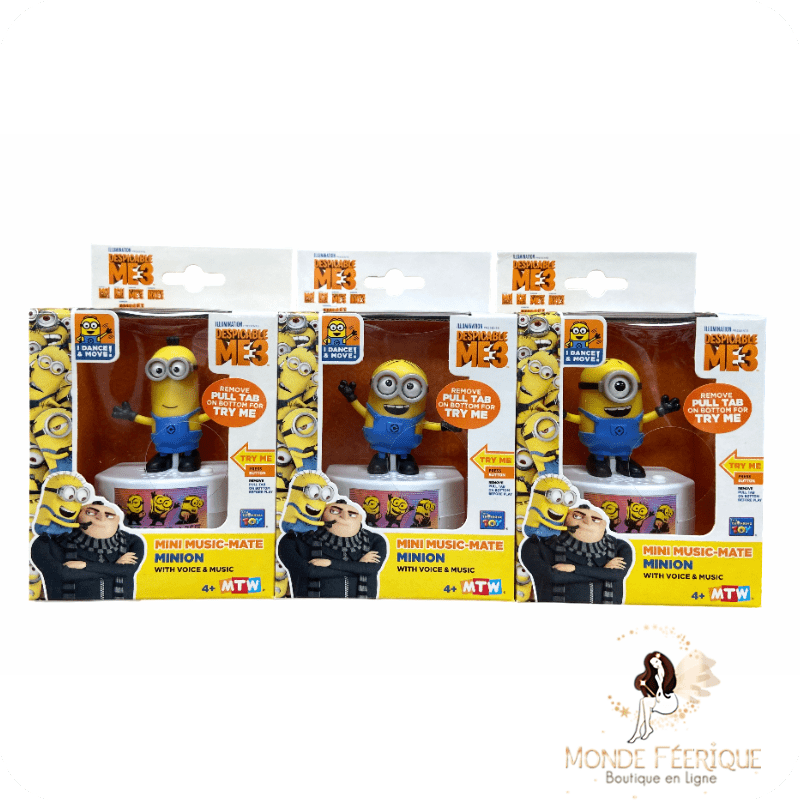 Lot 3  Boîtes à musique Minions –