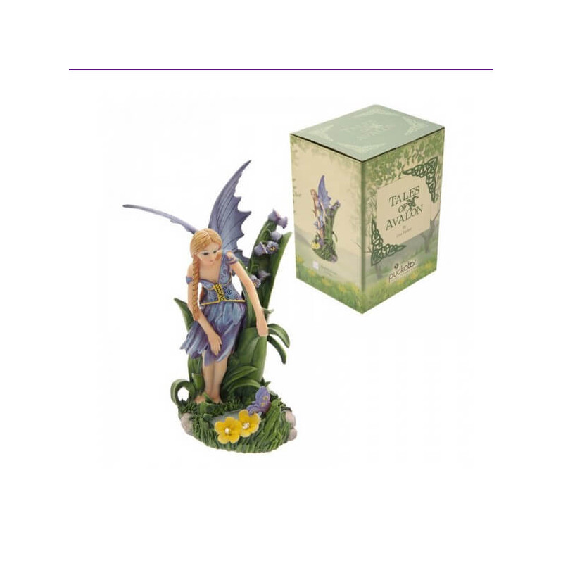 statue fée avec des fleurs - statuette fee