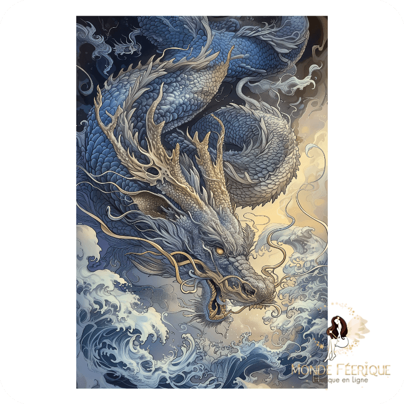 PLAQUE MURALE DECORATION DRAGON