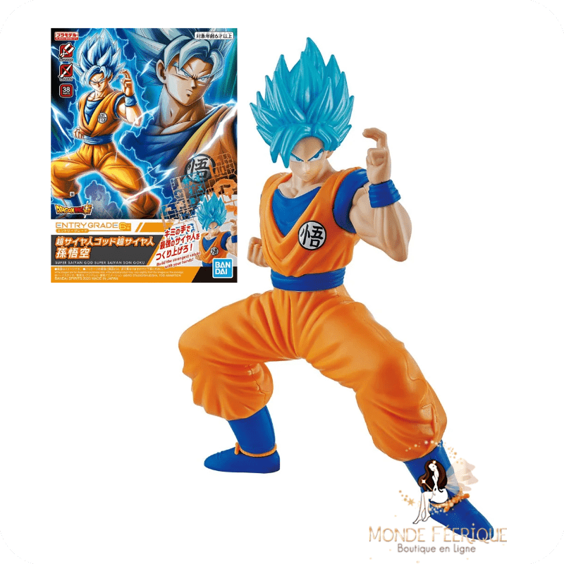 Figurine Dragon Ball Goku Super Saiyan Blue 16 cm – à monter