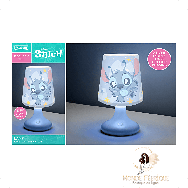 Lampe Stitch Disney Paladone – 18,5 cm, 2 modes lumineux