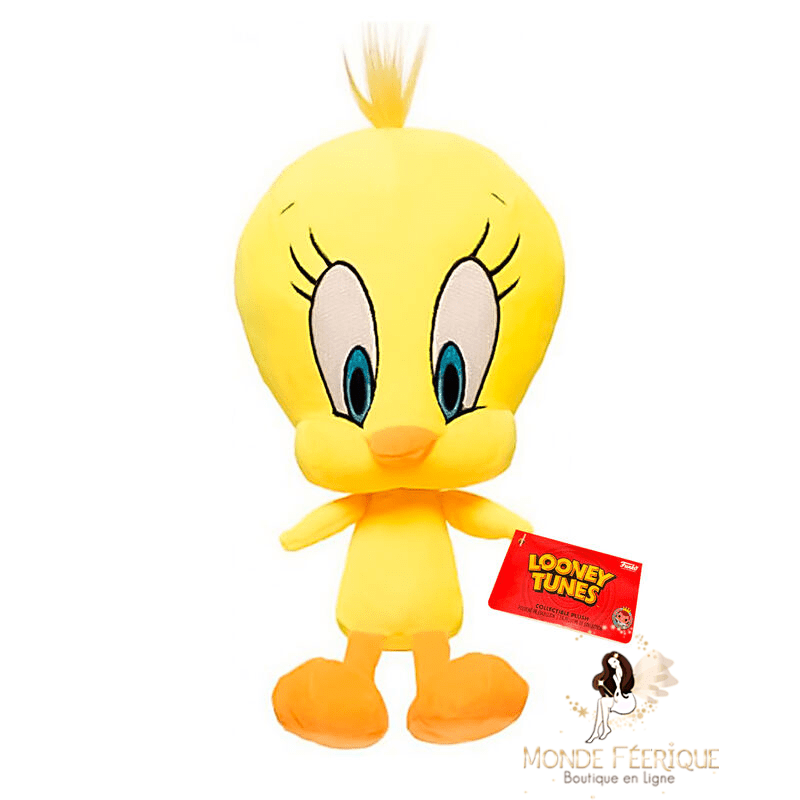 Peluche Titi Looney Tunes 28 cm – Tweety jaune officiel