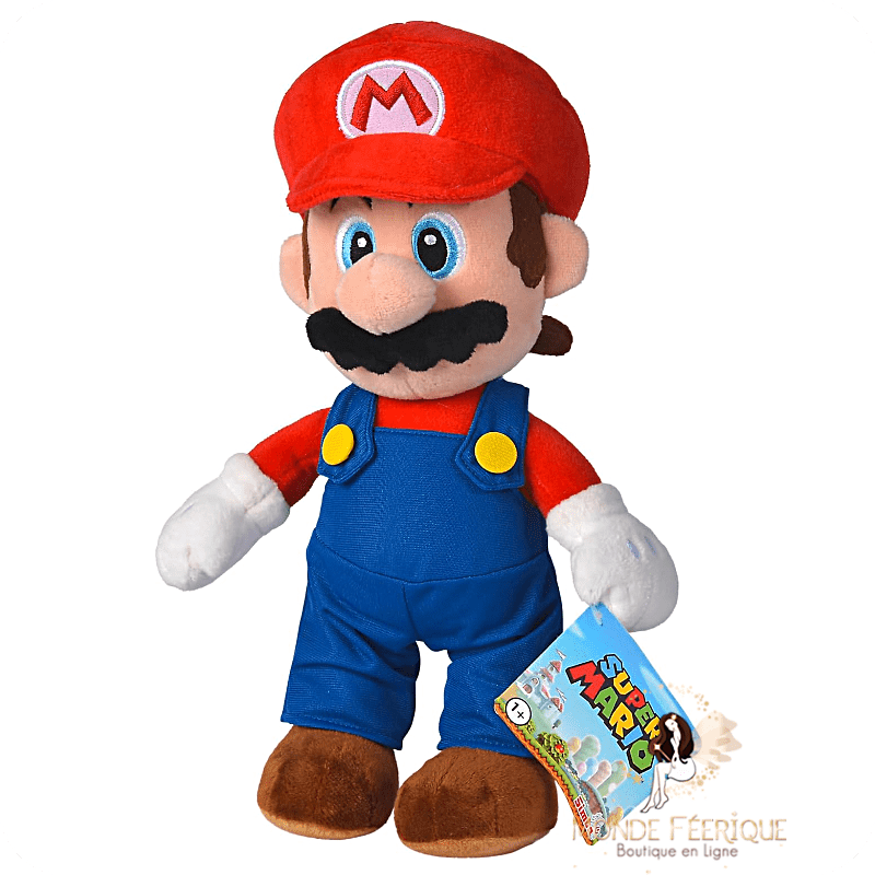 Peluche Super Mario 32 cm – Jouet Nintendo officiel