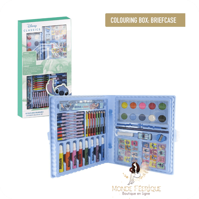 Set Disney Stitch & Angel – 1000 stickers et 4 feutres créatifs