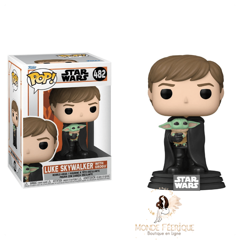 Figurine Funko Pop Luke Skywalker avec Grogu - Star Wars