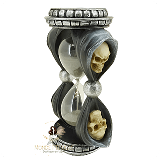 Sablier crânes – décor dark