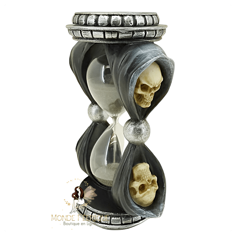 Sablier crânes – décor dark